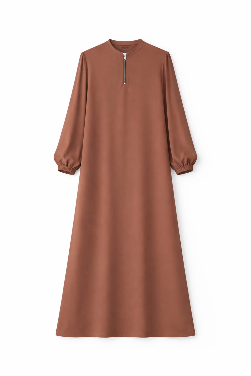 Cafe Long Zip Up Dress Frillu Cafe Long Zip Up Dress Frillu