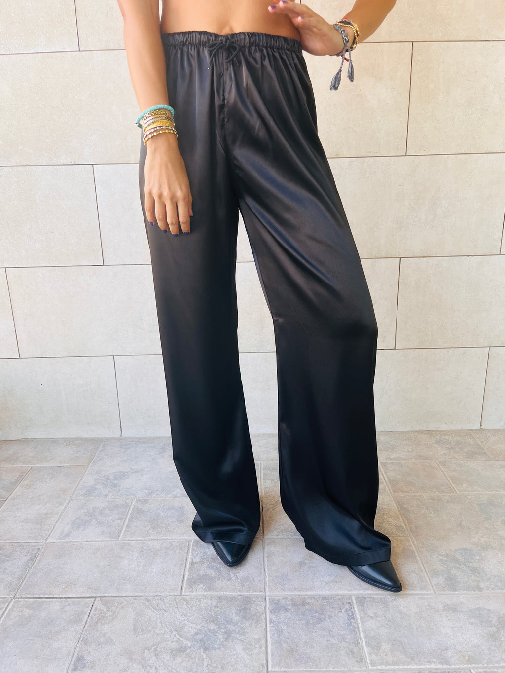 Luxe Satin Flare pants