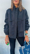 Black Waterproof Short Jacket