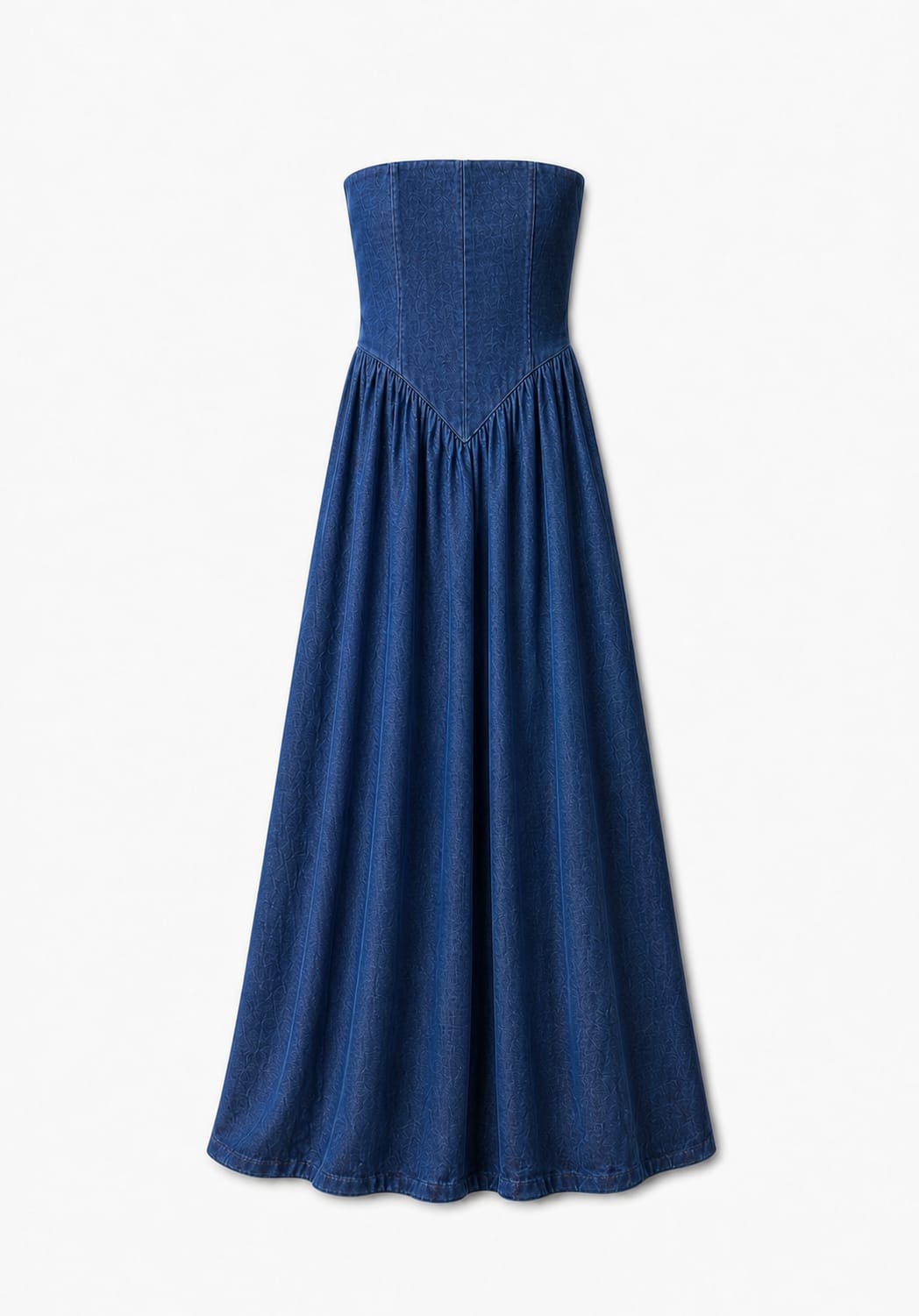 Paloma Dark Blue Drop Waist Denim Dress