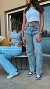 Light Blue Shaggy Distressed Jeans