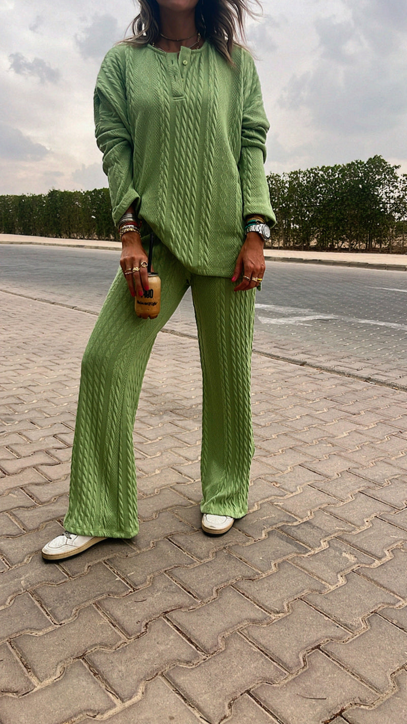 Green Braided Set