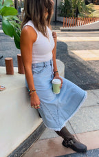 Riley Undone Denim Skirt
