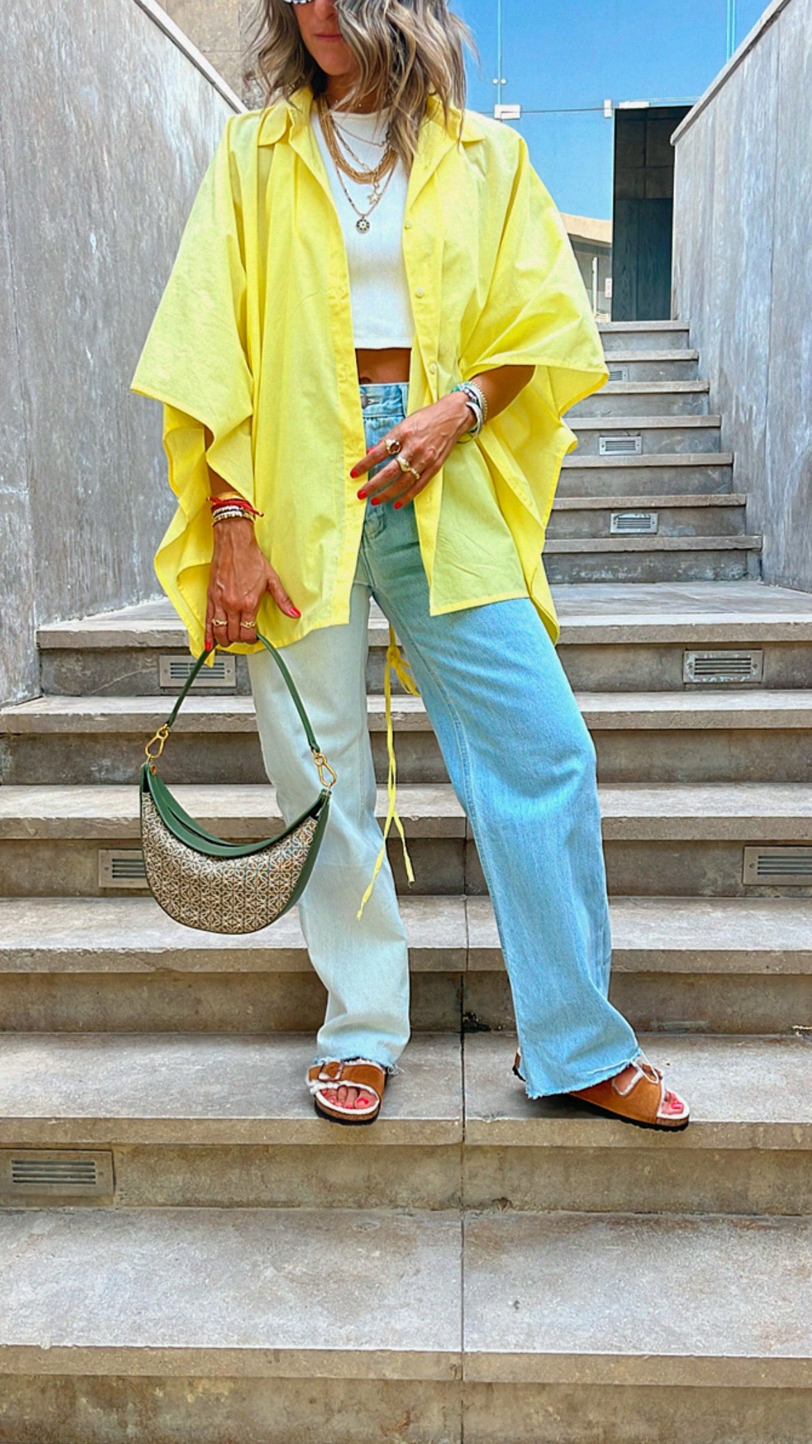 Yellow Pull Through Butterfly Shirt