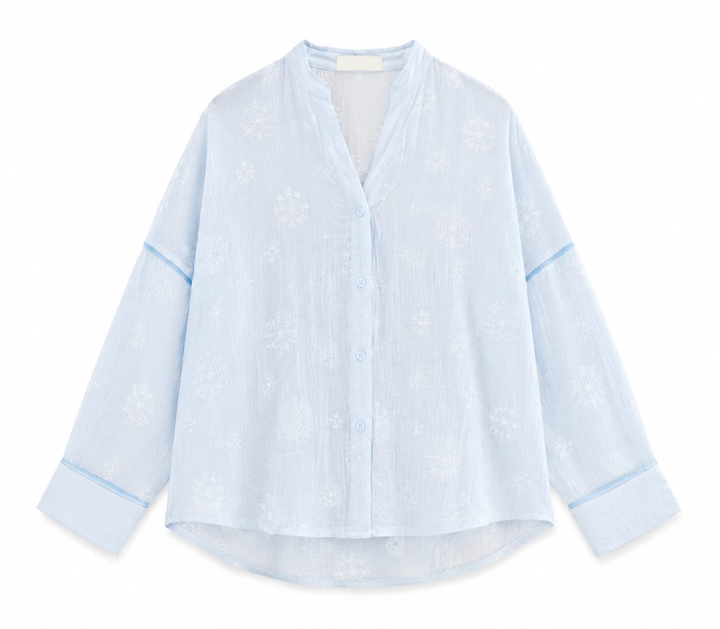 Baby Blue Paisley Whisper Shirt