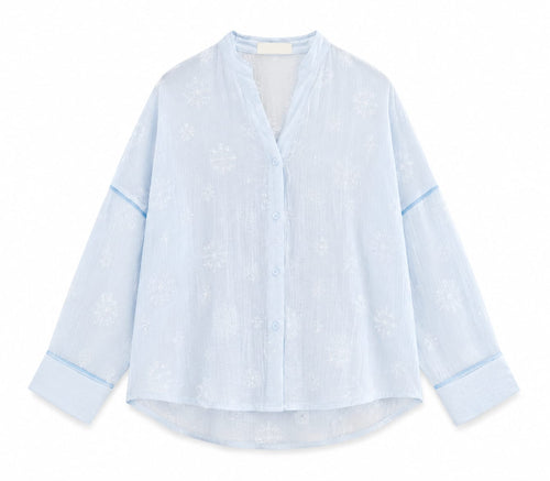 Baby Blue Paisley Whisper Shirt