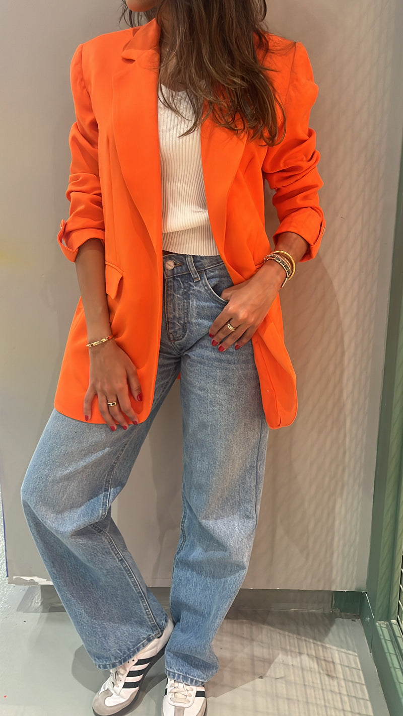 Orange Cool Girl Blazer