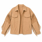 Beige Cowgirl Suede Jacket
