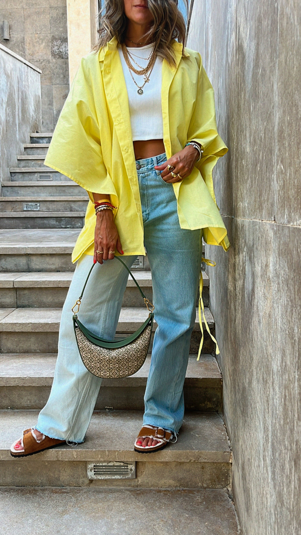 Yellow Pull Through Butterfly Shirt