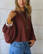 Brown Salt Air Top