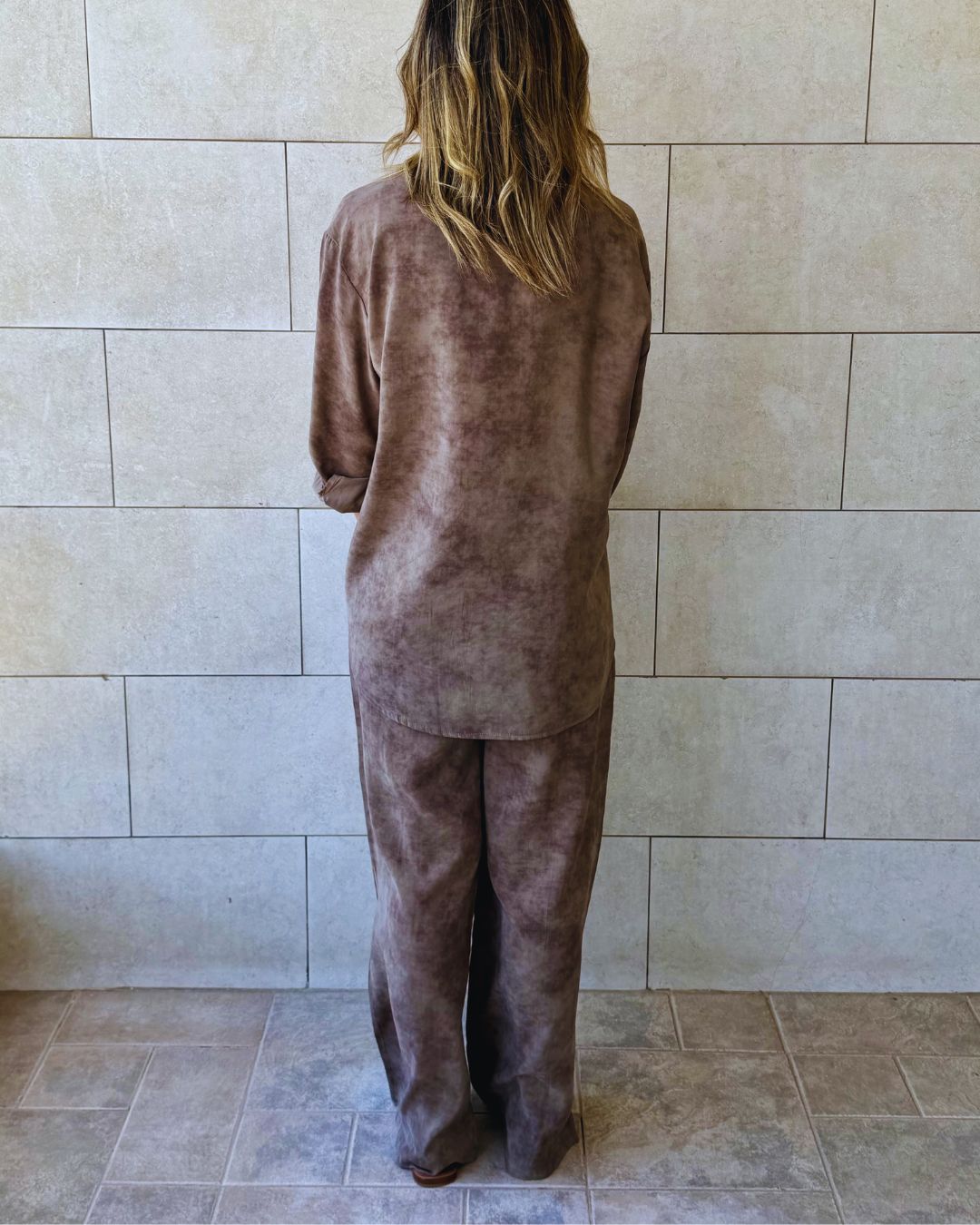 Brown Sandwash Pants