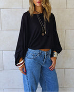 Black Salt Air Top