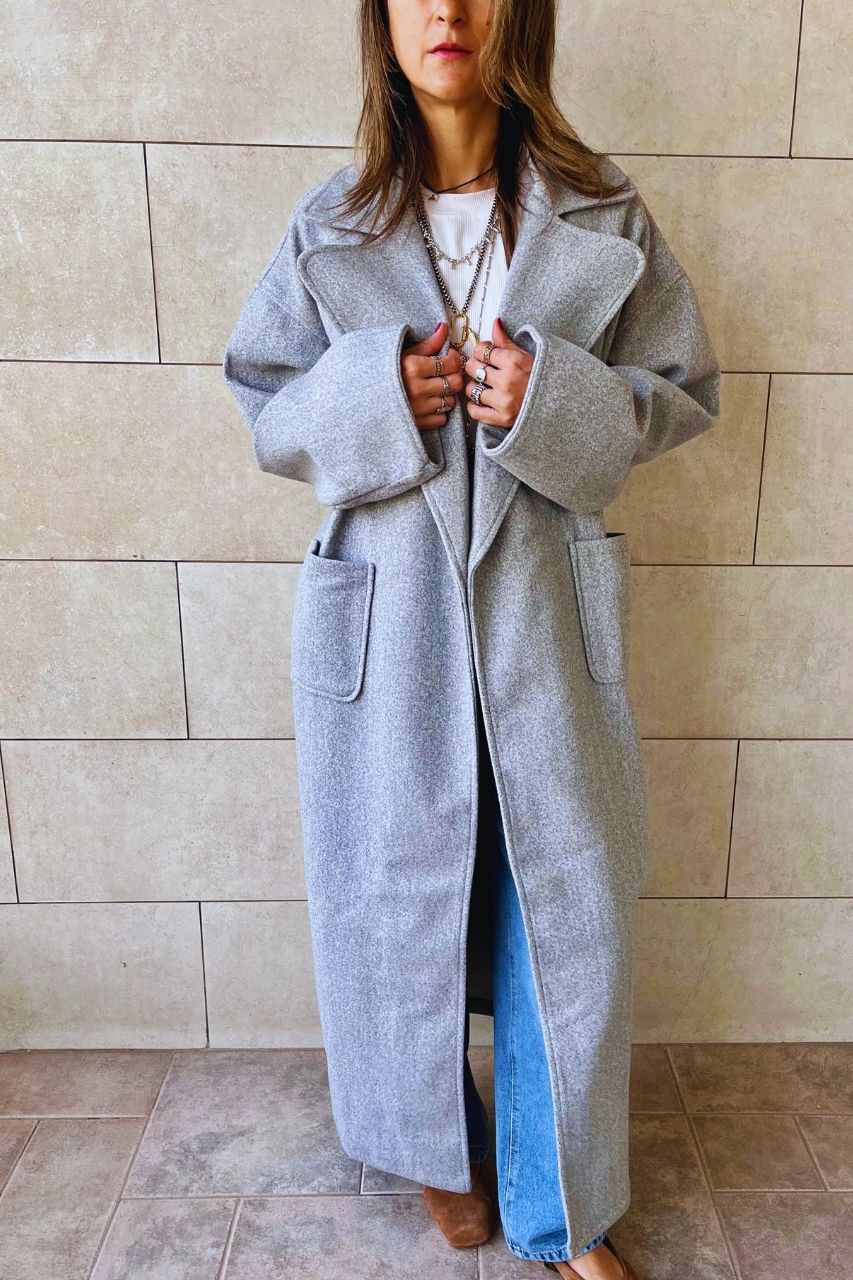 Grey Cloudy Warmth Coat