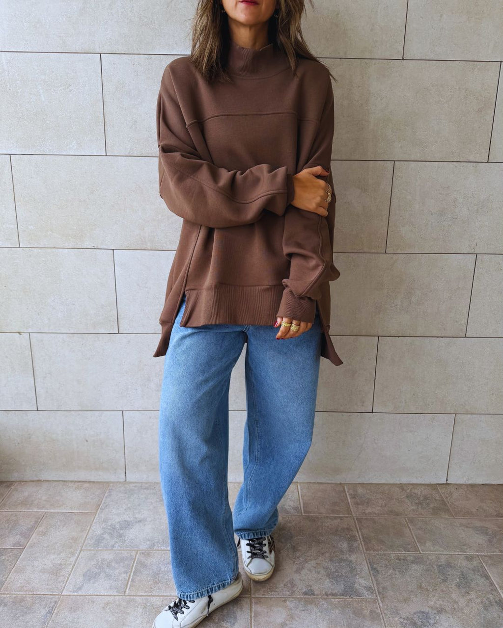 Brown Easy Crew Sweatshirt