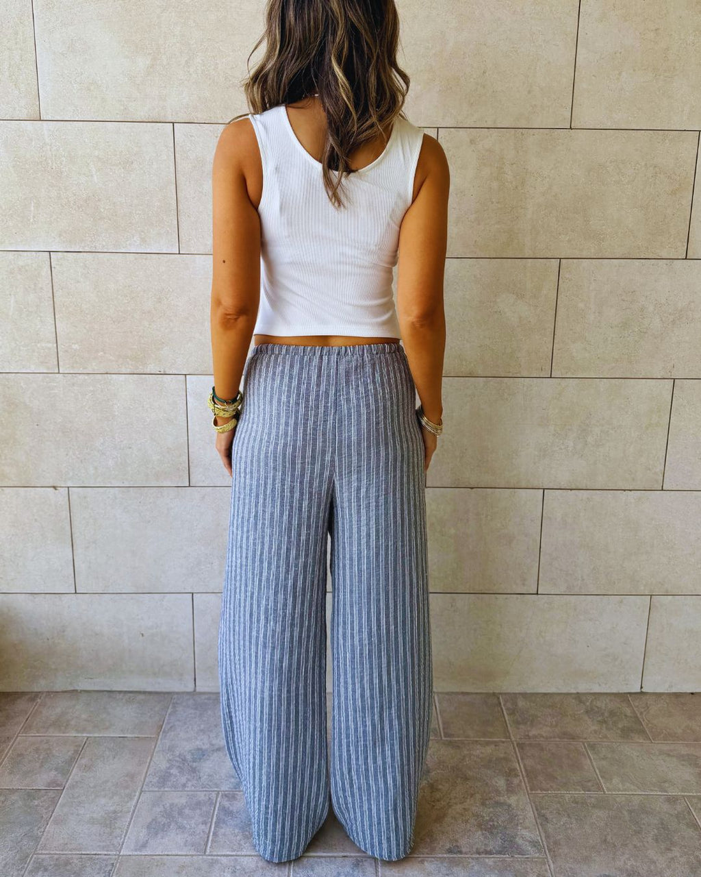 Grey Stripe All-Day Pants