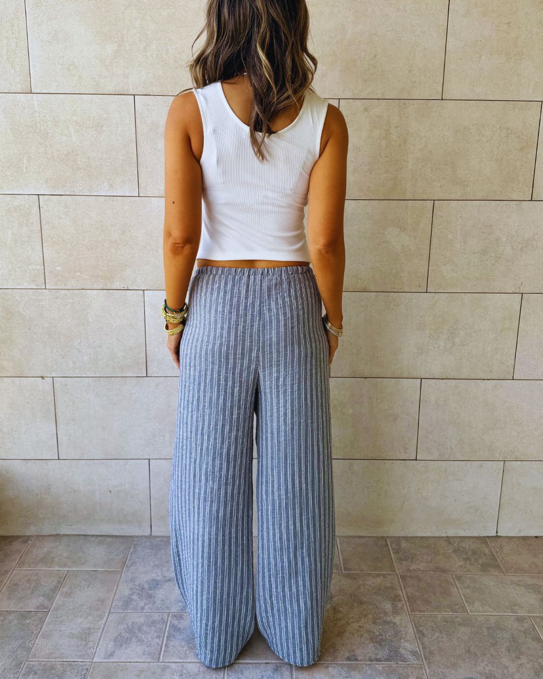 Grey Stripe All-Day Pants