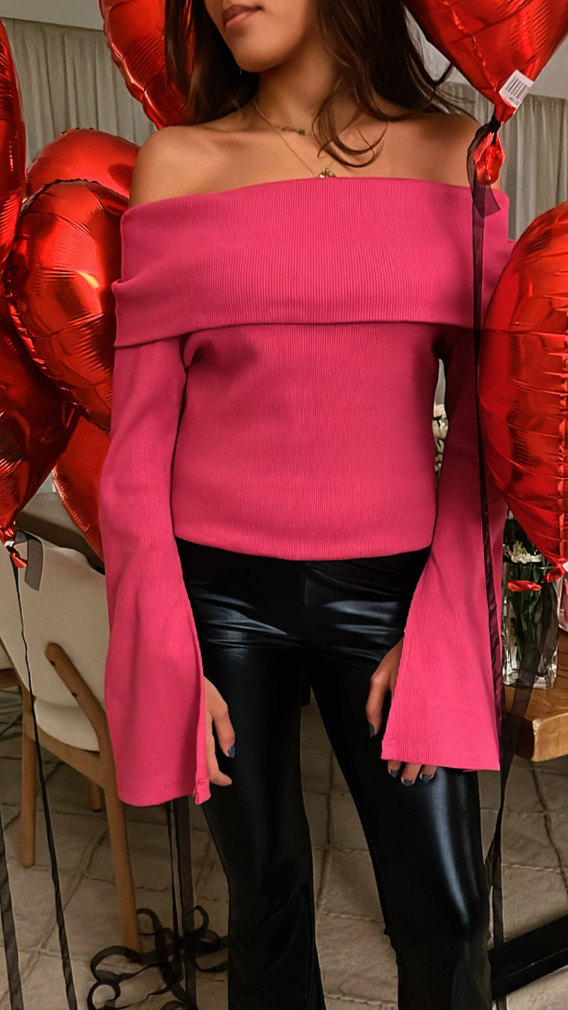 Fuchsia Be My Valentine Top