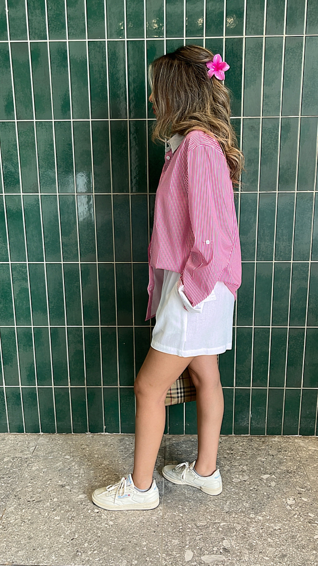 Dark Pink All Lined Up Shirt