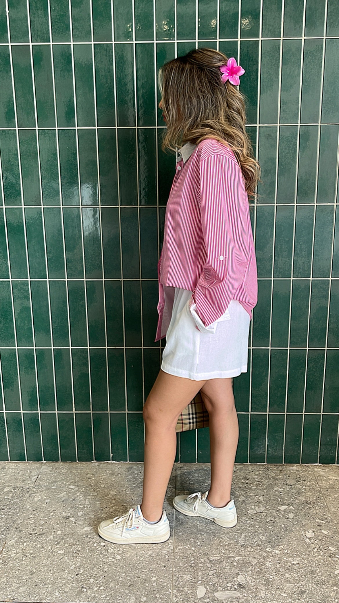 Dark Pink All Lined Up Shirt