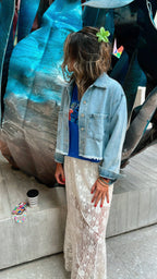Berry Blue High Low Tee