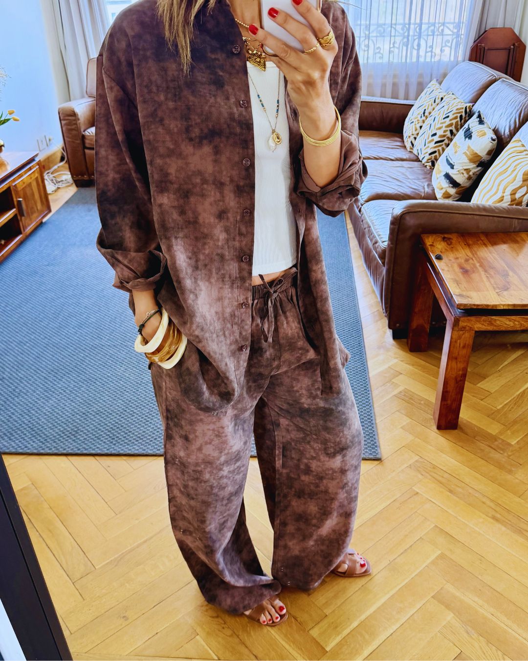 Mocha Sandwash Shirt