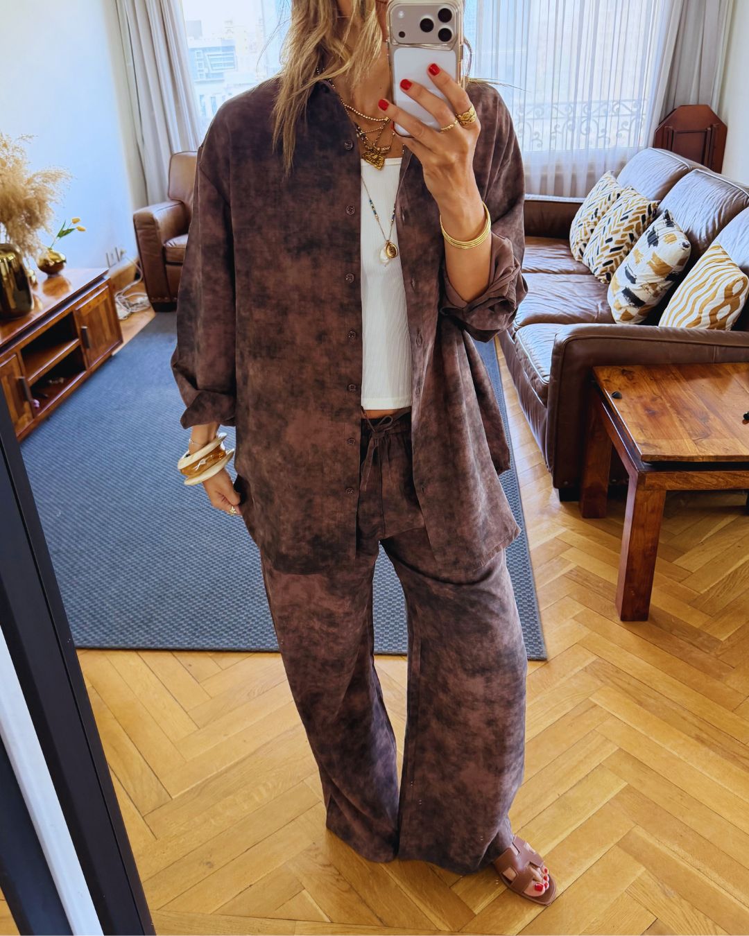 Mocha Sandwash Shirt