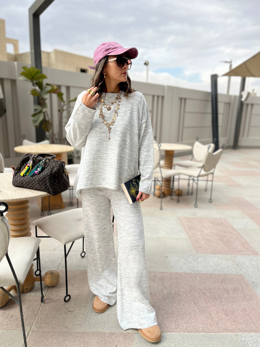 Grey Essential Knit Set