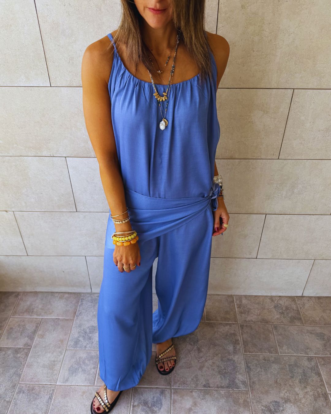 Paloma Light Blue Denim Jumpsuit