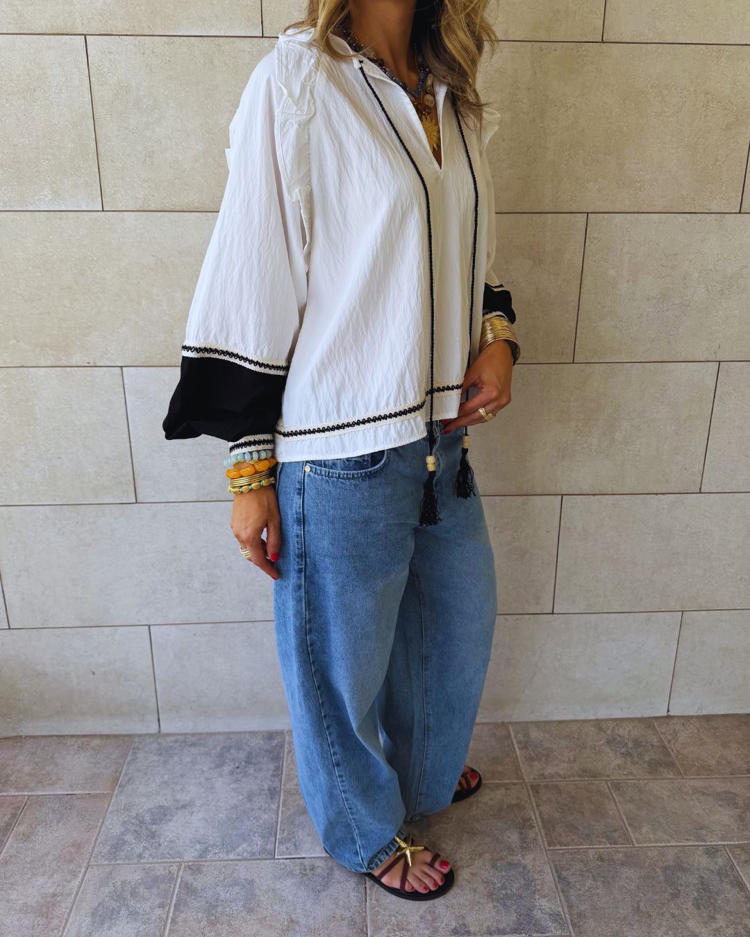 White Siena Top