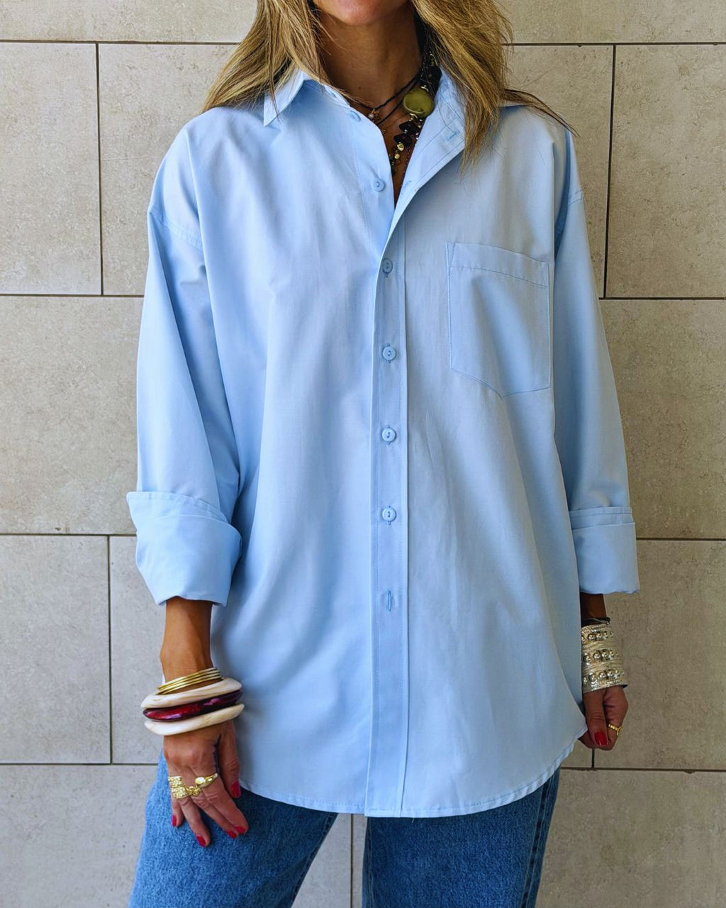 Skye Oversized Poplin Shirt
