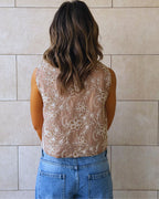 Cafe Statement Embroidery Vest