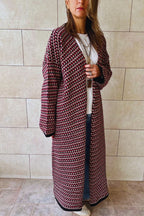 Burgundy Iconic Heavy Cardigan