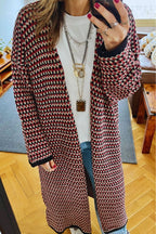 Burgundy Iconic Heavy Cardigan