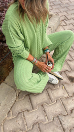 Green Braided Set