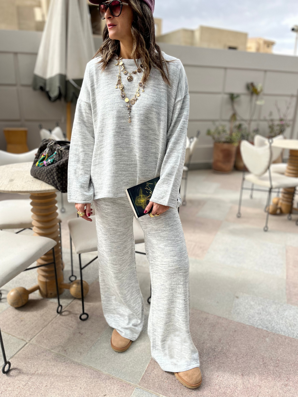 Grey Essential Knit Set