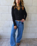 Black Two In One Top