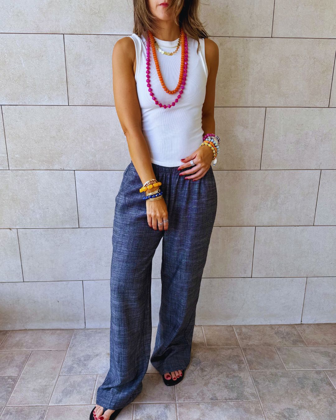 Grey Keep It Moving Pants