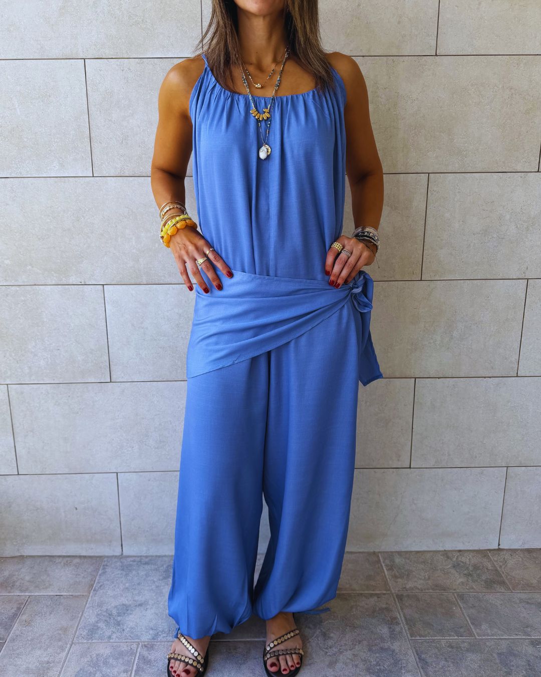 Paloma Light Blue Denim Jumpsuit
