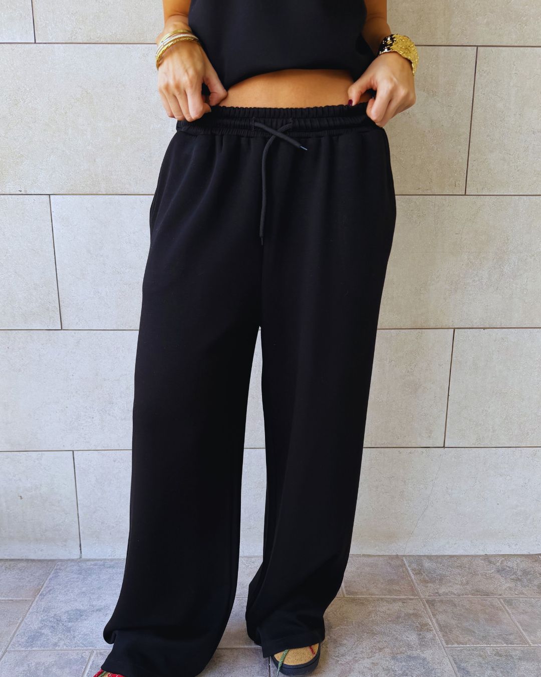 Black Softline Sweatpants