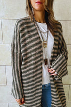 Olive Refined Line Cardigan