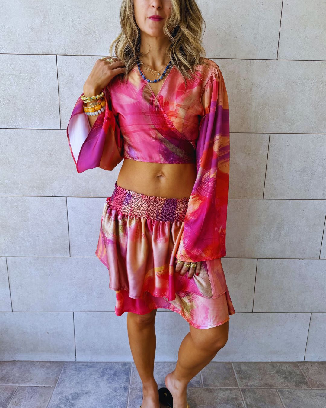Sabbia Rosa Wrap Around Top
