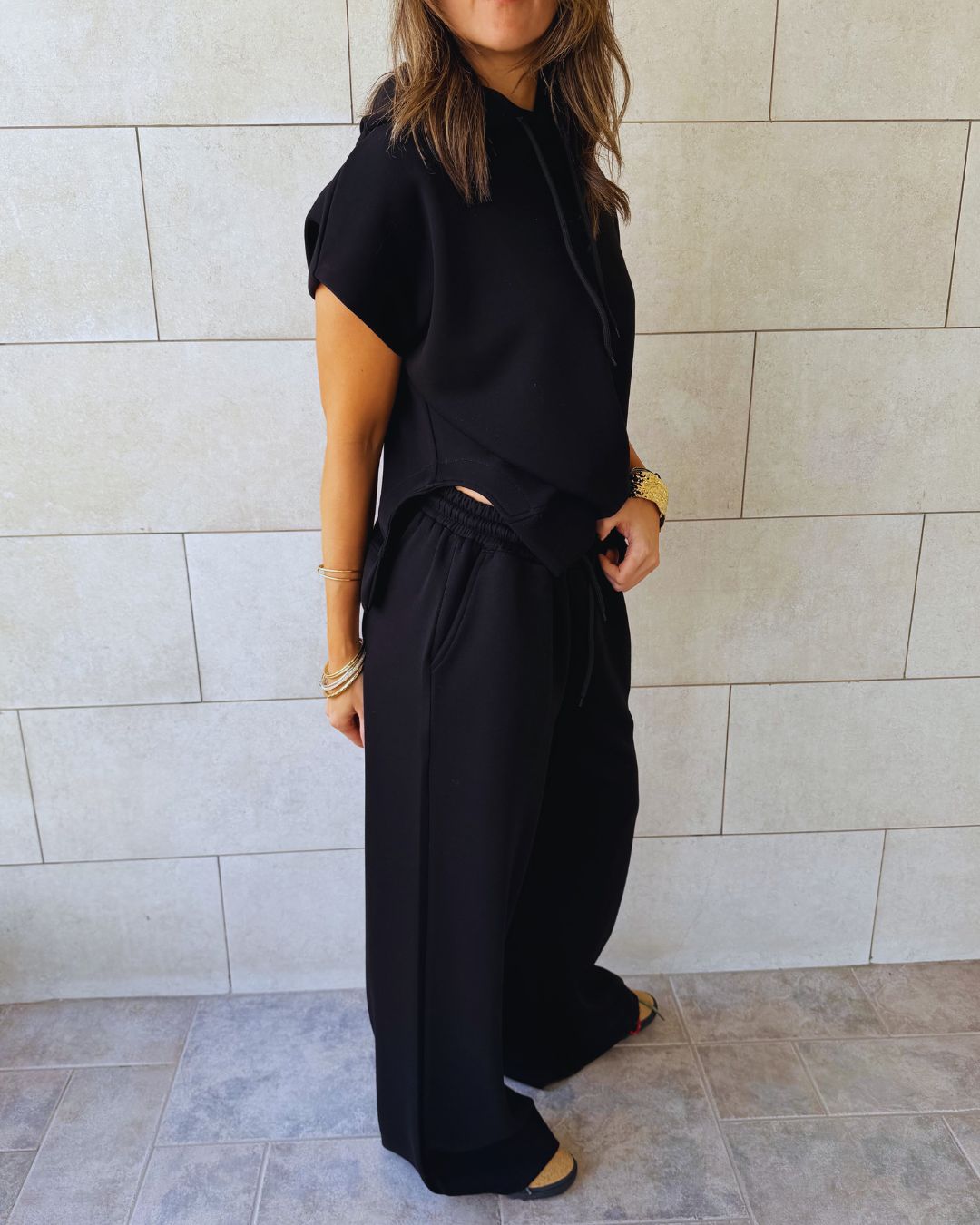 Black Softline Sweatpants