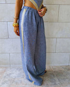 Golden Grey Edge Pants