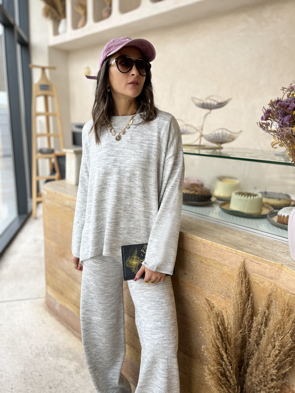 Grey Essential Knit Set