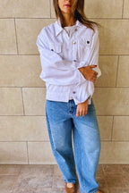 White Energy Denim Jacket