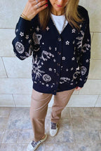 Black Midnight Constellation Cardigan