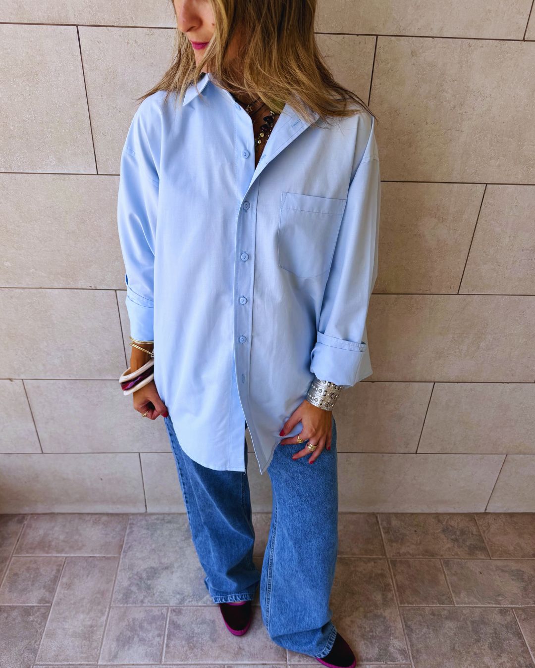 Skye Oversized Poplin Shirt