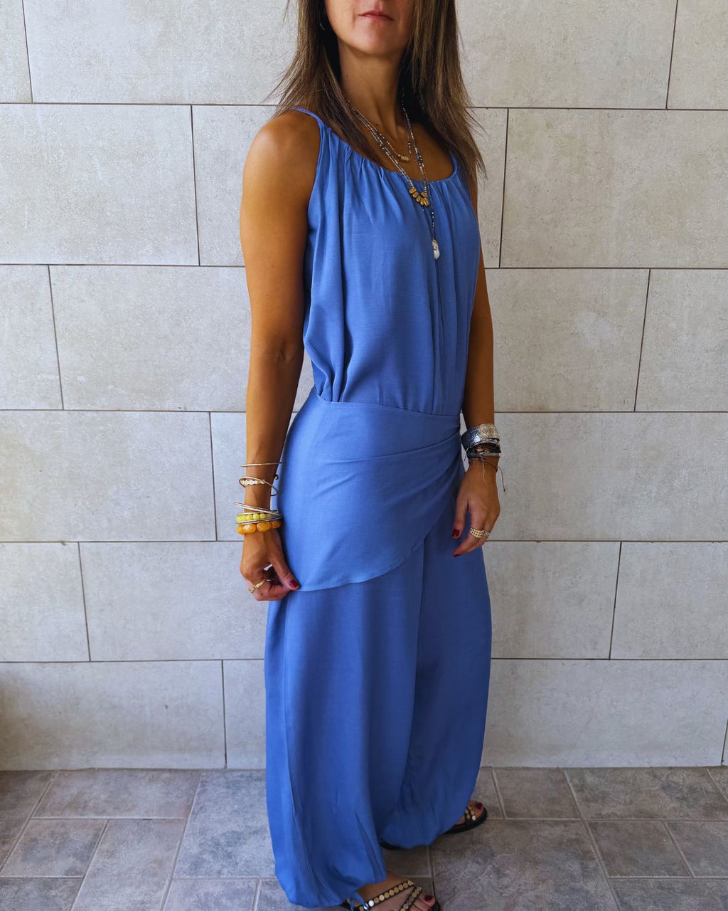 Paloma Light Blue Denim Jumpsuit