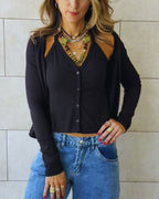Black Two In One Top