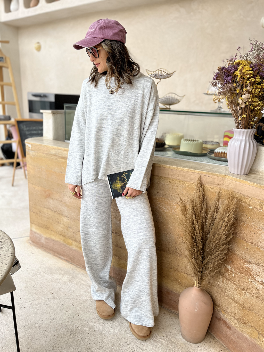 Grey Essential Knit Set